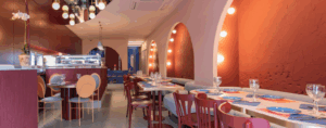 interior de El Camerino, restaurante en Ruzafa Valencia especializado en cocina mediterránea